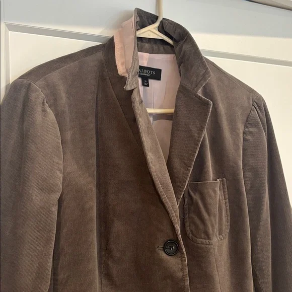 Talbots Women's Gray Blazer with Pink Lining - Picture 6 of 7